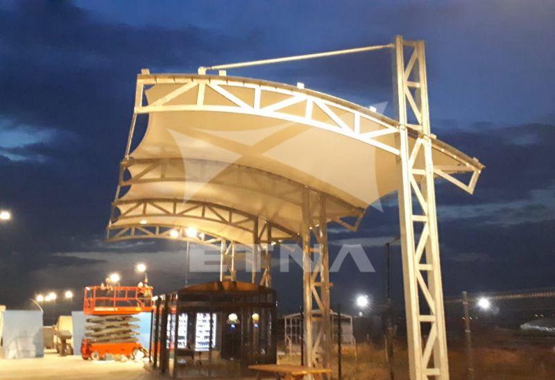 SİLİVRİ CARPARK AREA TENSILE STRUCTURE