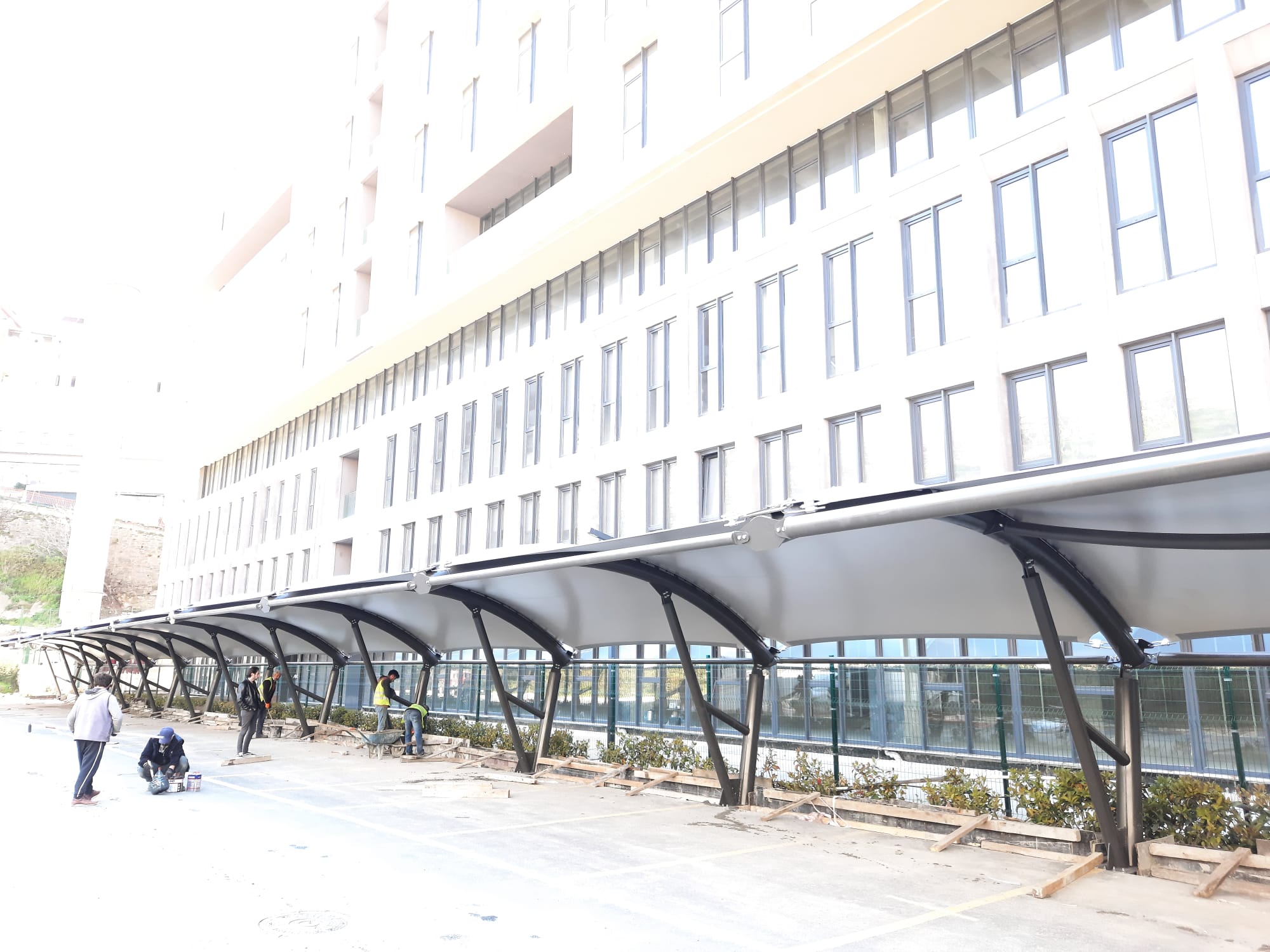 SİNPAŞ FLATOFFICE CARPARK TENSILE STRUCTURE