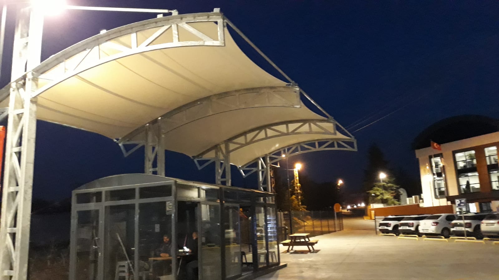 LİBYA ENTRANCE CANOPY TENSILE STRUCTURE