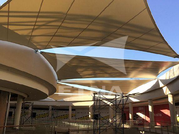 IRAQ DUHOK SHOPPING MALL COURTYARD TENT