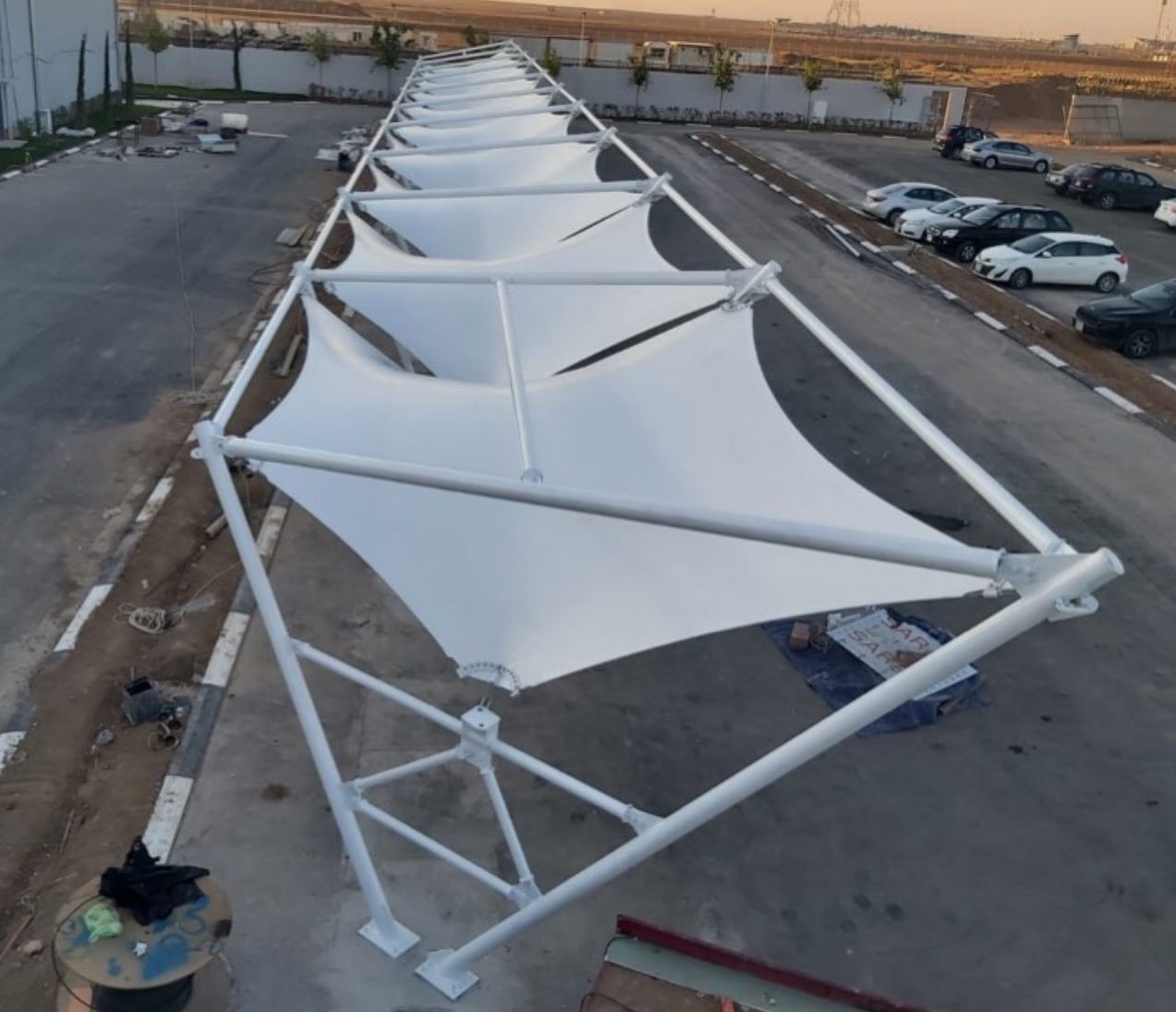 IRAQ ERBIL CARPARK TENSILE STRUCTURE