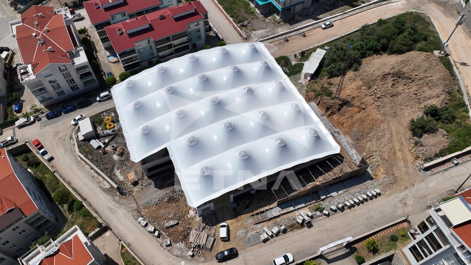 BURSA MUDANYA HALİTPAŞA BAZAAR AREA TENSILE ROOF SYSTEM